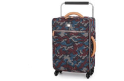 IT Luggage Cabin Quilted Camo Suitcase 4 Wheel - Zinfandel